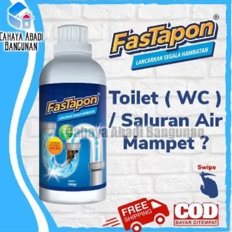 FASTAPON WC mampet, saluran air mampet 500ml