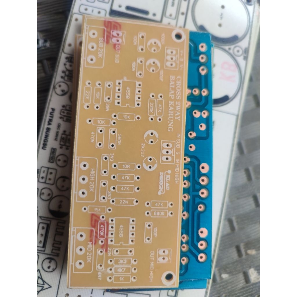 pcb ton control 2 way/crossover mini 2 way