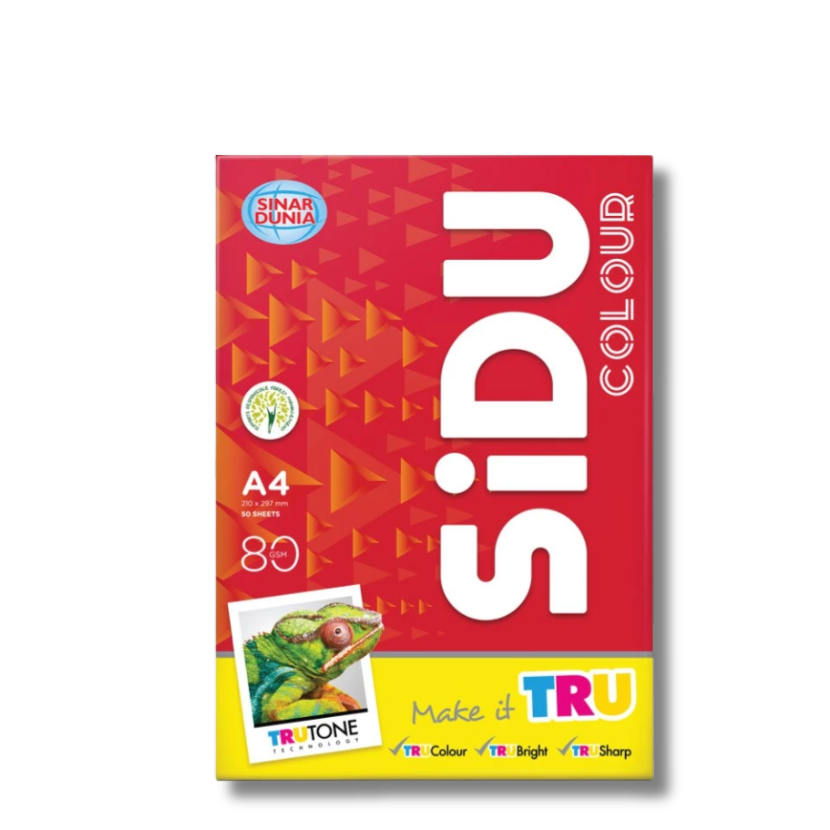 

Kertas Print dan Foto Copy SIDU Kertas HVS Warna A4 80 Gsm IT210 LEMON (Kuning LEMON)