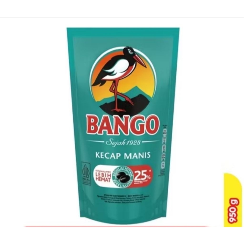 

Kecap Manis Bango 950gram kemasan Pouch Isi Ulang