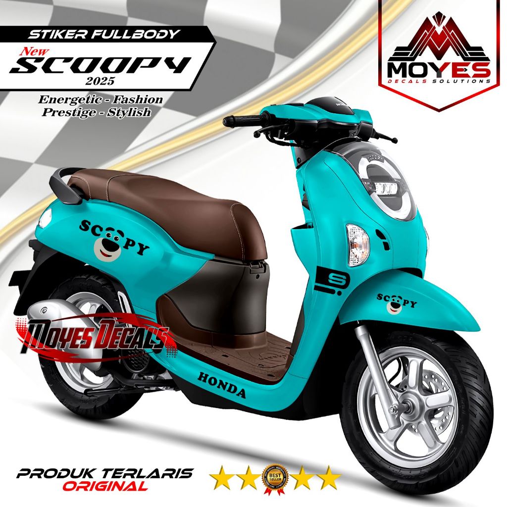 Decal Sticker Scoopy New 2025 Fullbody, Sticker Motor New Scoopy 2025, Stiker Variasi Honda Scoopy N