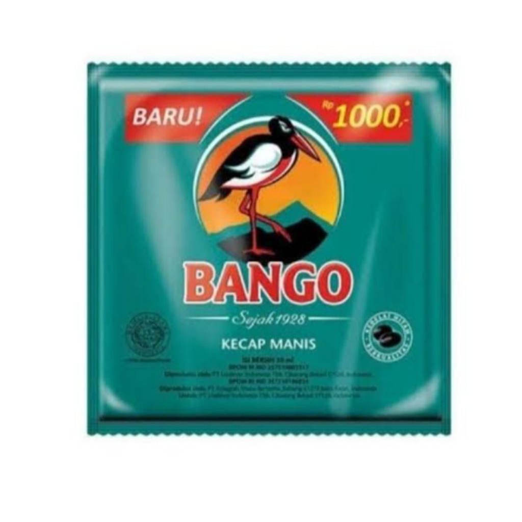 

KECAP BANGO 1000/Kecap Bango Kemasan Sachet 18Mil/Kecap Bango Kemasan 1000 harga per biji (1 pcs)