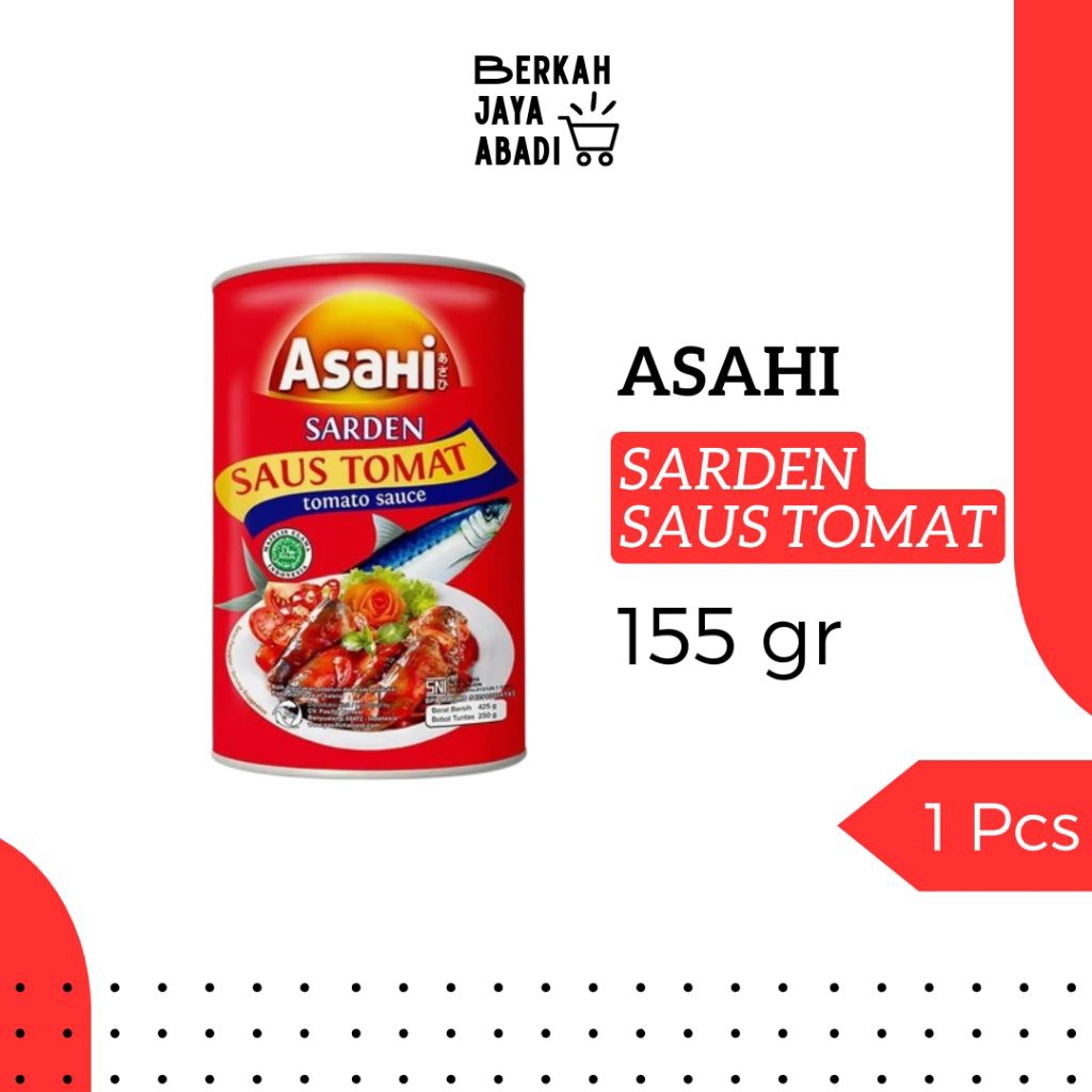 

Asahi Sarden Saus Tomat 155 gr | Sarden Murah | Grosir
