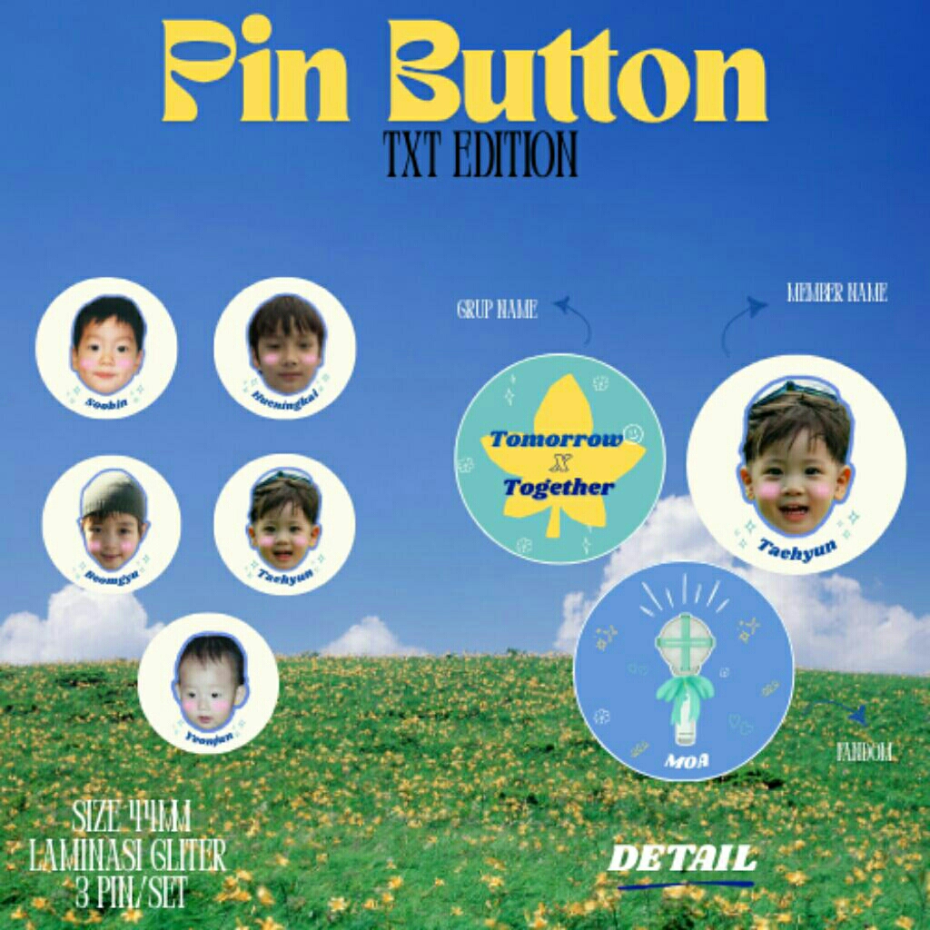 Pin Button TXT|Pin KPop| Pin Set KPop TXT