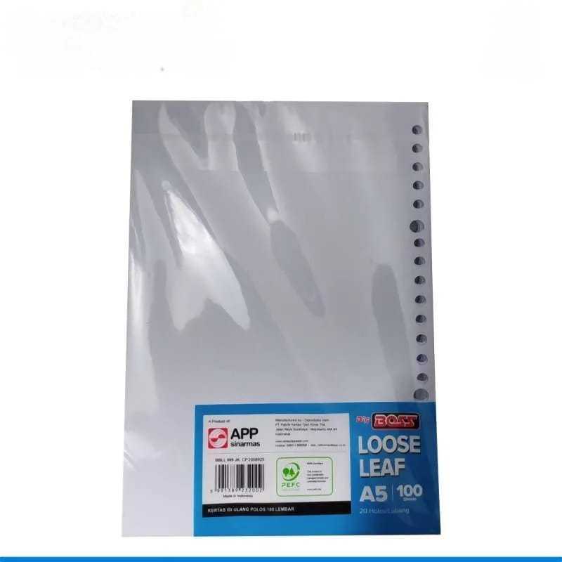 

GROSIR kertas file loose leaf A5 isi binder map
