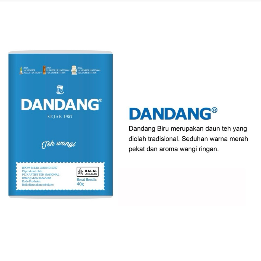 

Teh Dandang Merah / Biru kemasan satuan 80gr