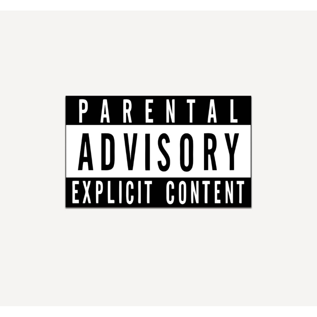 

STIKER ADVISORY PARENTAL STIKER BRAND STICKER CUTTING