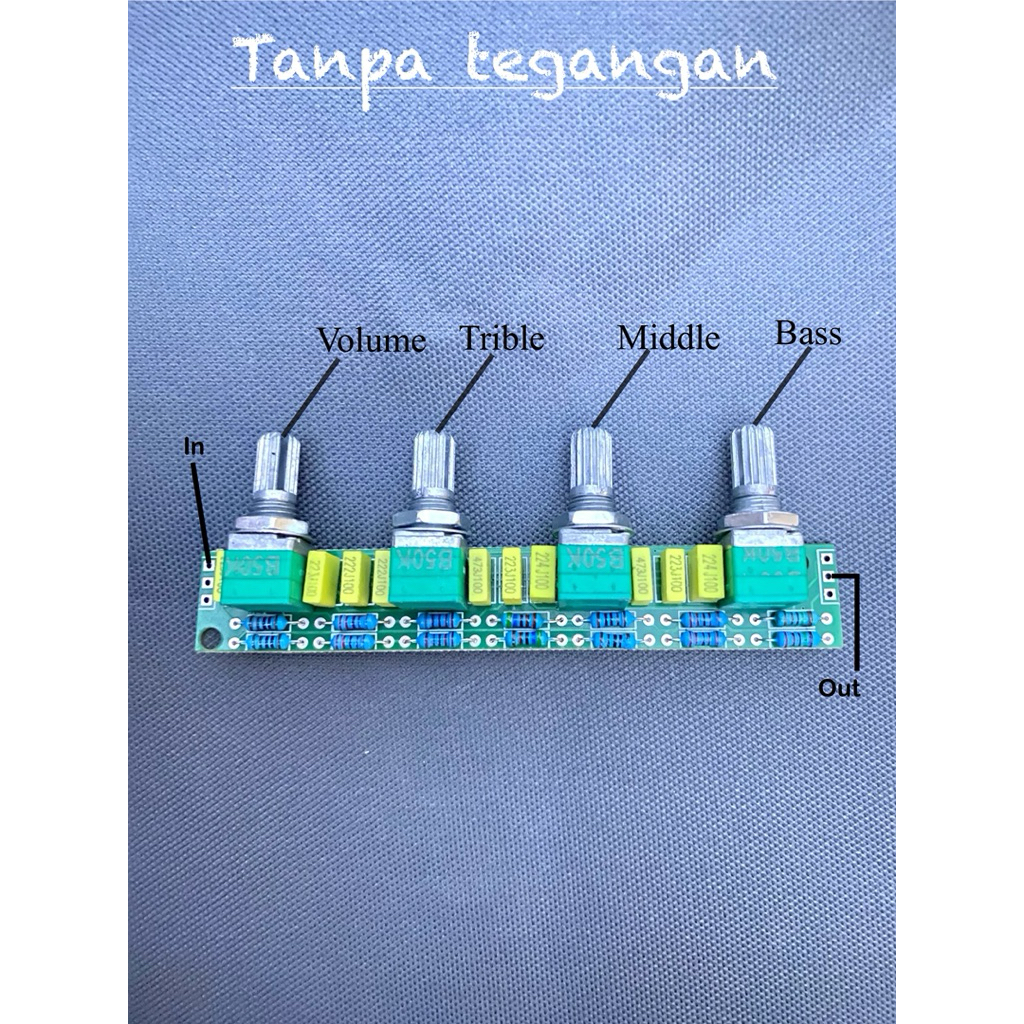 tone control stereo pasif tanpa tegangan