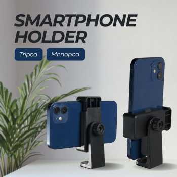 Smartphone Clamp Bracket Holder Mount Tripod Monopod