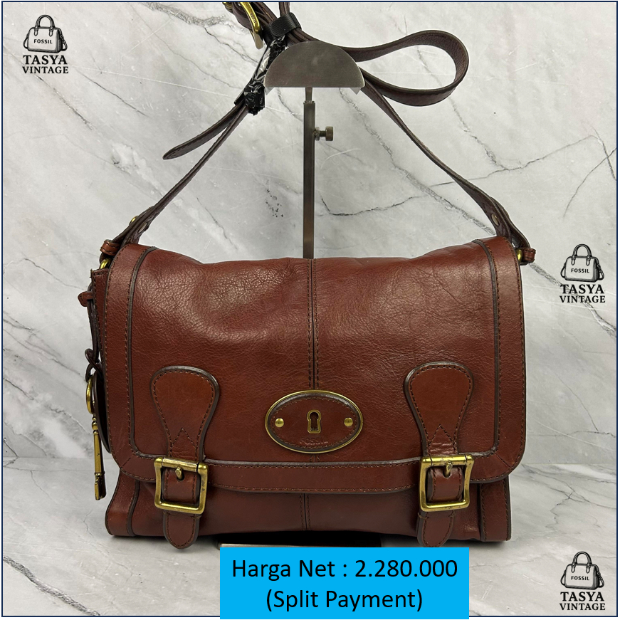 F29. OCIL VRI MESSENGER BAGONG BROWN FULLSET, ukuran 26x6.5x30, Kondisi : VGC, DB pengganti,  Harga 