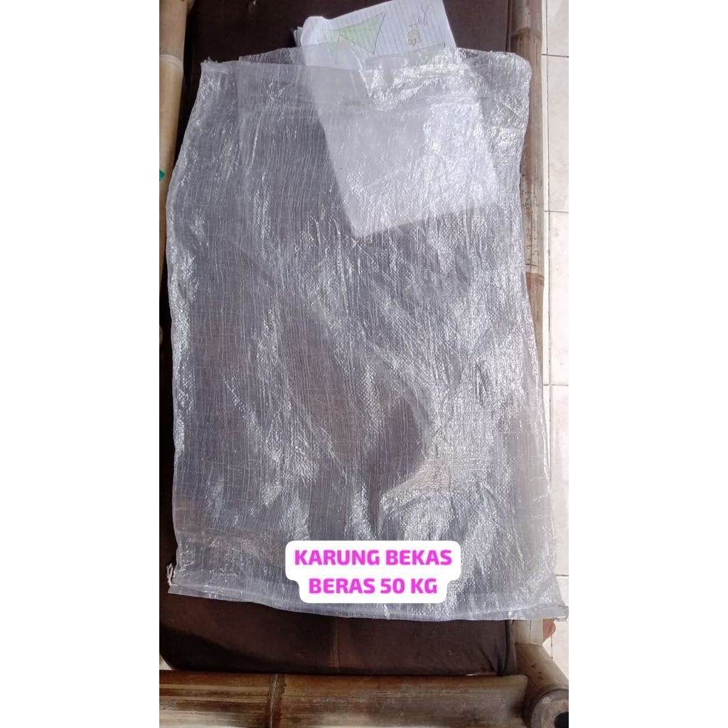 Karung Bekas Beras 50kg Bening Transparan