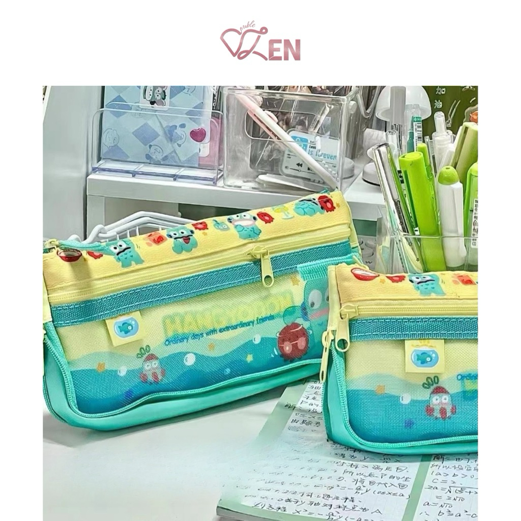 

double.zen ಇ. Hangyodon Pencil Case (Tepak Kotak Tempat Penyimpanan Pensil lucu cute)