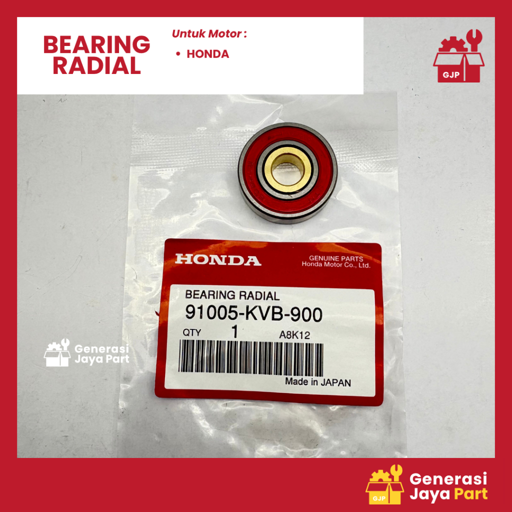 Bearing Radial Ball (Laher Tutup Blok CVT) 91005-KVB-900 – BeAT POP Sporty PCX Scoopy FI New Scoopy 