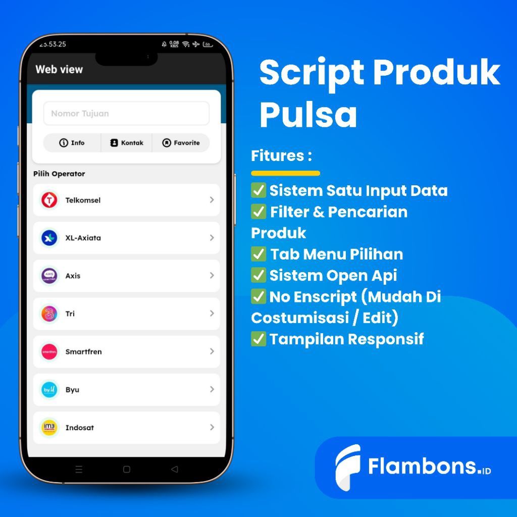 Script Bukaolshop Poduk Pulsa Satu Input Open Api