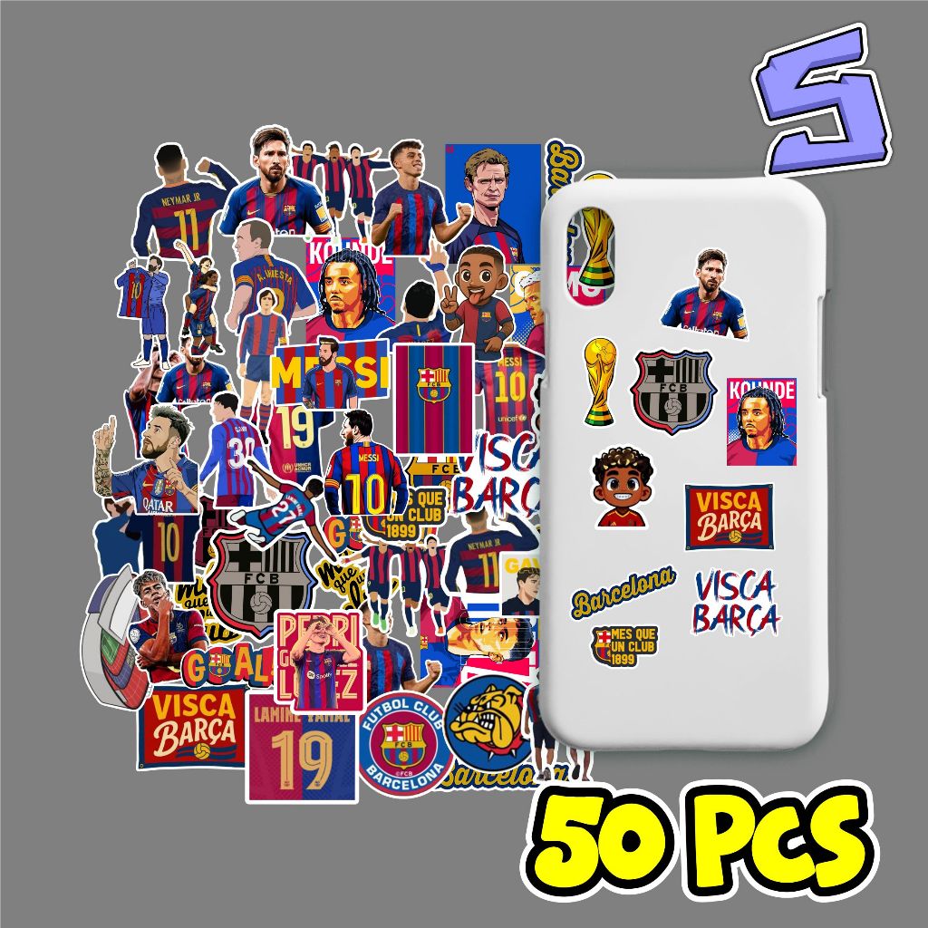 

STIKER PACK BARCELONA STIKER TUMBLER STIKER PACK ISI 50PCS STIKER PACK VISCA BARCA