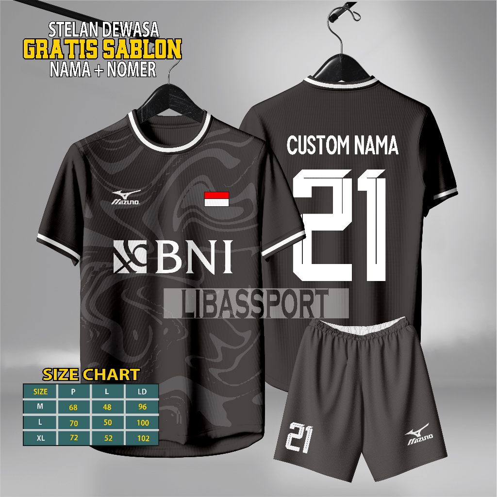 COD Jersey Futsal Dewasa GRATIS Custom Sablon Nama + NOMOR, STELAN Jersey Futsal Dewasa