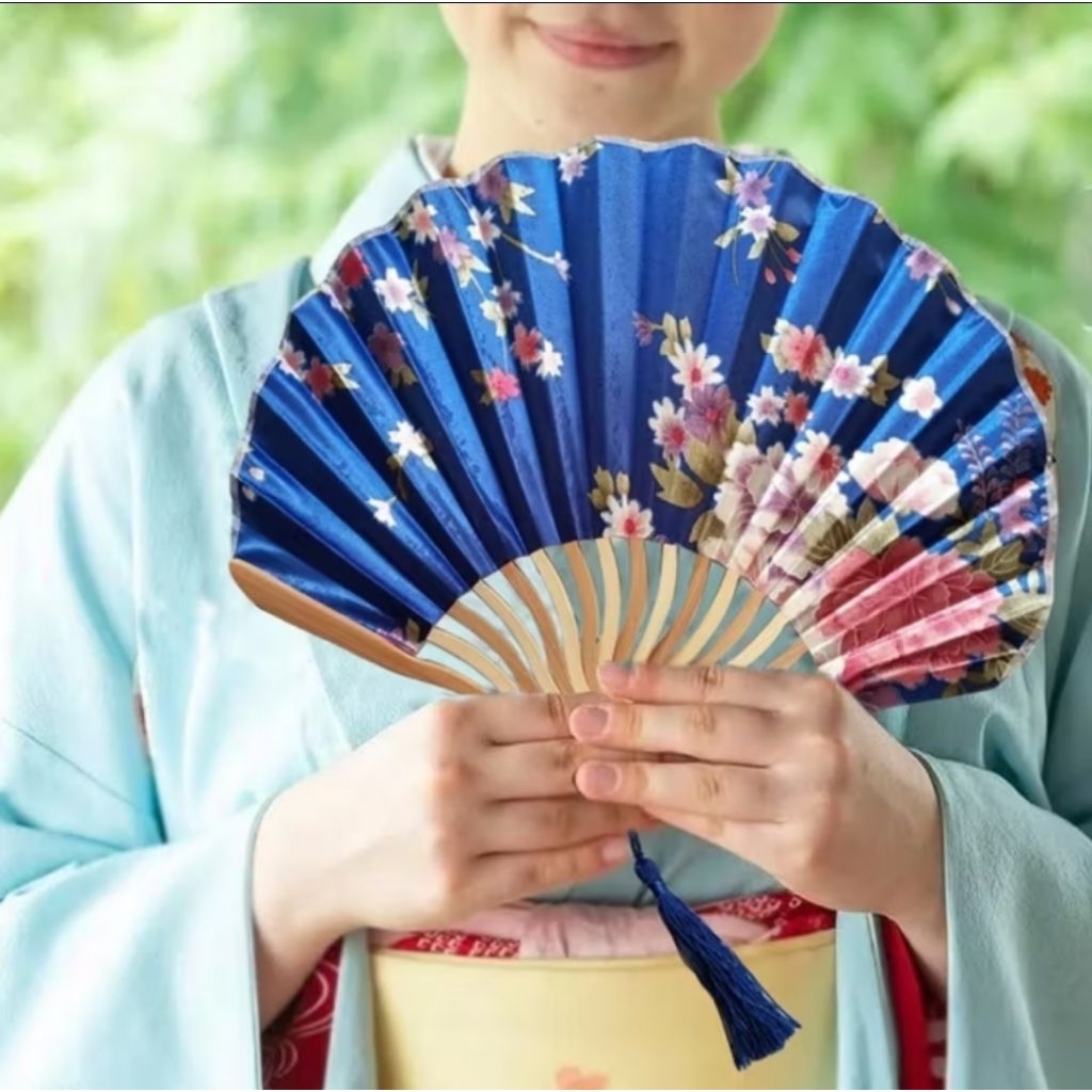Kaloona.Shop Kipas Lipat Tangan Jepang Souvenir Kipas Jepang Merchandise Kipas Keprek Jepang