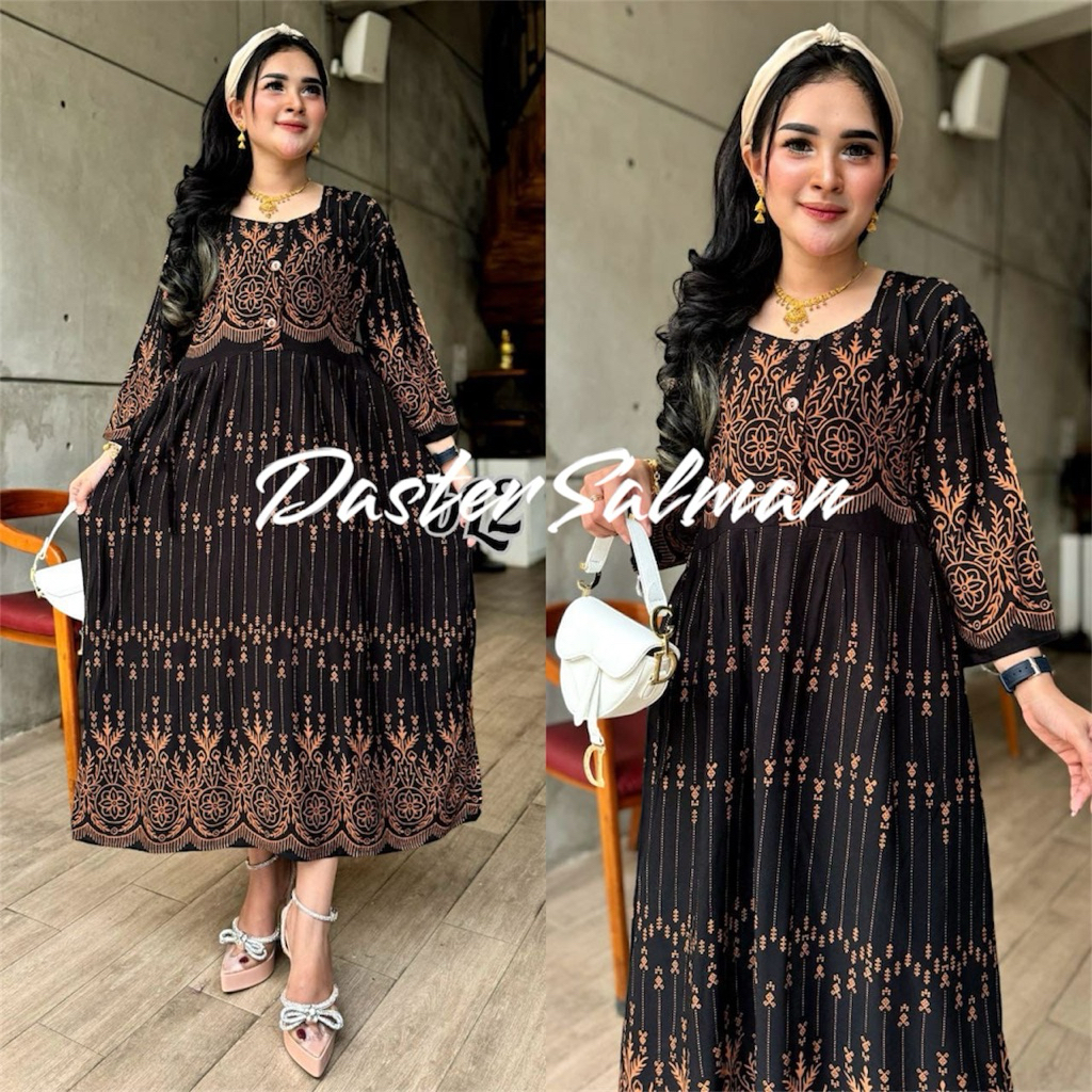 Daster jumbo Lengan 3/4 Daster Jumbo Modern Daster Chibi Dress Chibi