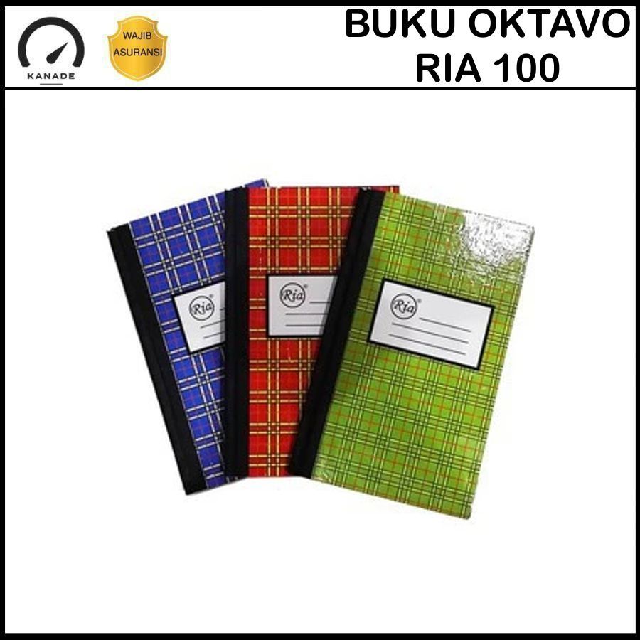 

(1 BUKU) Oktavo 100 RIA UKURAN +/- 16X10CM Buku Tulis Catatan Penjualan Kantor Usaha