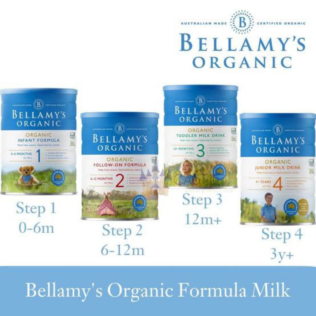 Bellamys Organic Step 1 2 3 4 900gr || Termurah