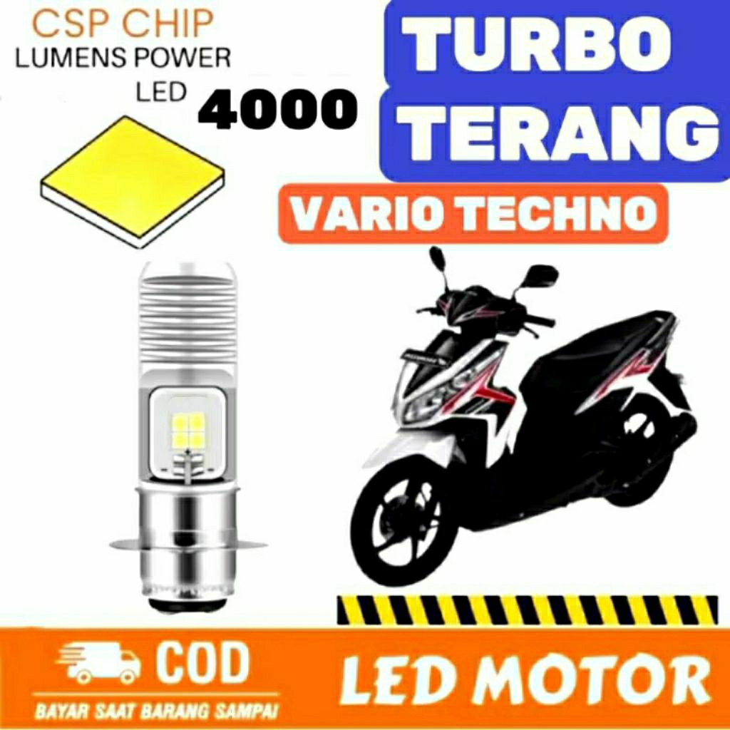 LAMPU DEPAN LED MOTOR HONDA VARIO TECHNO ORIGINAL H6