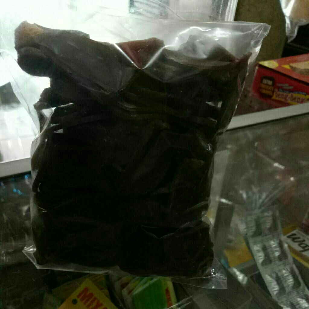 

kerupuk jengkol hitam bentuk ga karuan 250g