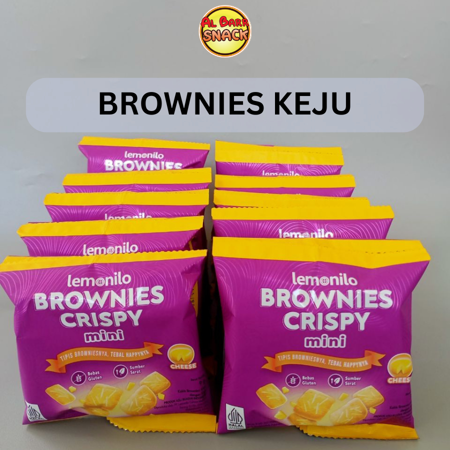 

Lemonilo Brownies Crispy Keju Kemasan Renceng Isi 10 Kemasan Brownies Crispy