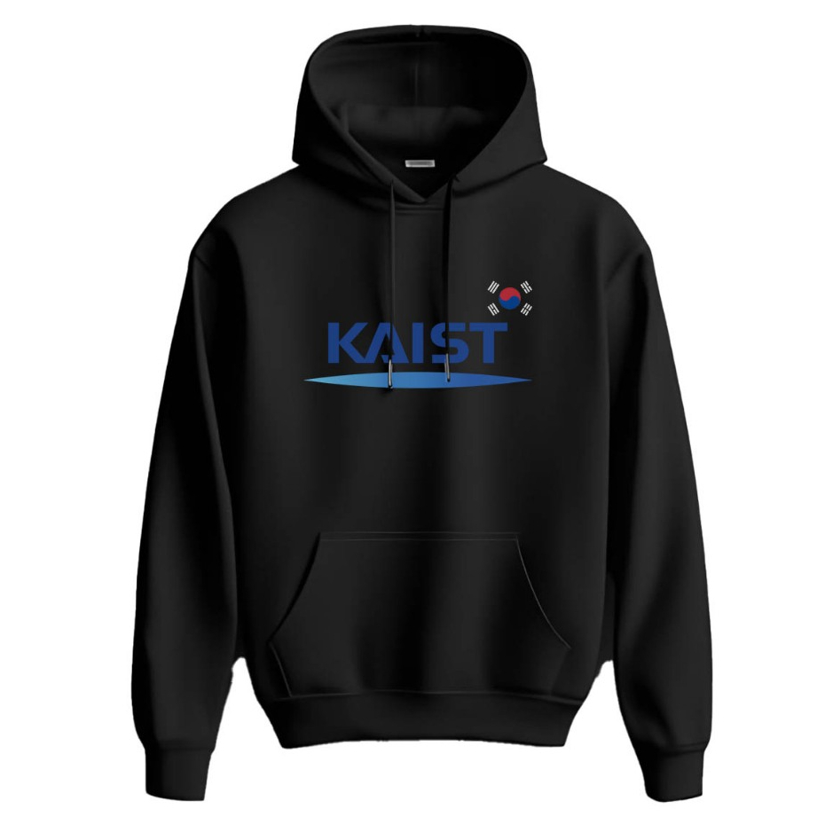 Hoodie KAIST Korea Advanced Instittute Of Science Sweater Fleece Hoodie Black Hitam Cloth