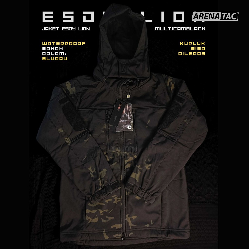 ARN - Jaket Tactical ESDY LION (Waterproof) / Jaket gunung Premium Quality
