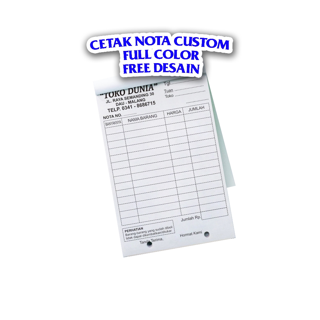 

NOTA CUSTOM - FULL COLOR - 1 RIM 1 PLAY - FREE DESAIN