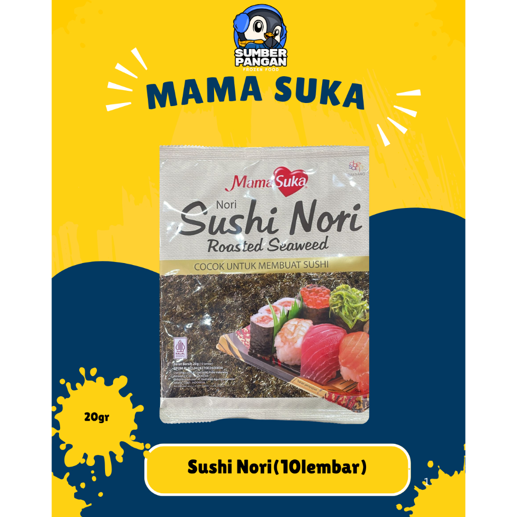 

Mama Suka Sushi Nori (10lembar)