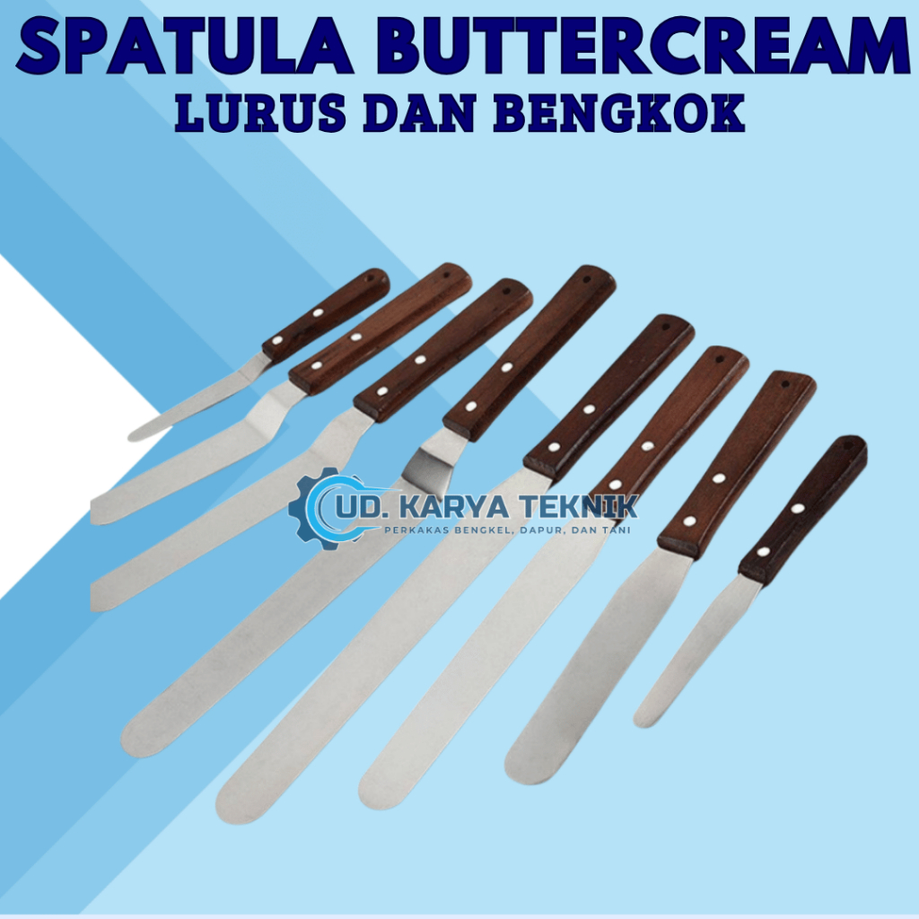 spatula buttercream / spatula kue / spatula cake / spatula bengkok / spatula cream / spatula tart / 