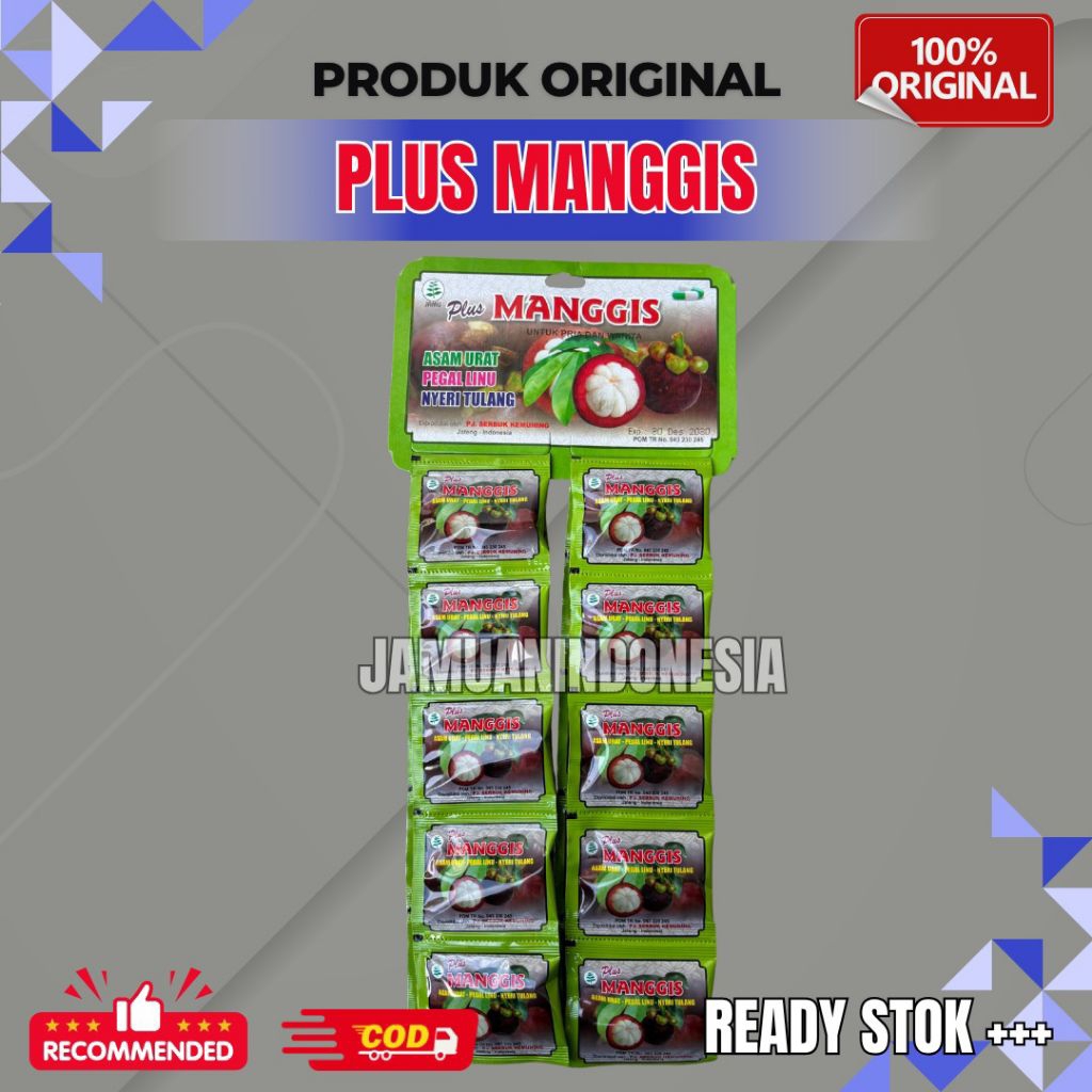 

plus manggis kapsul asam urat nyeri tulang 100% asli