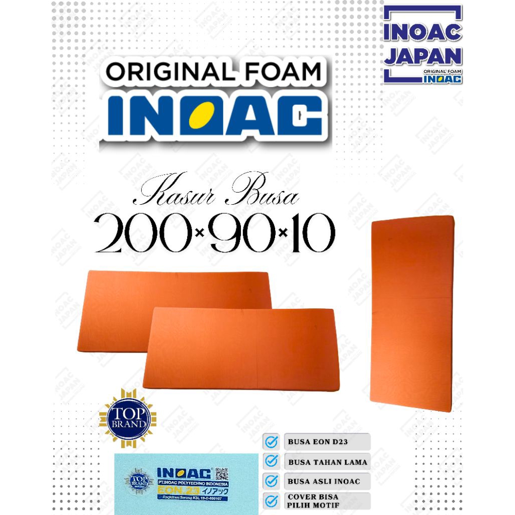 Kasur busa Inoac original foam 200x90x10 Kasur Single