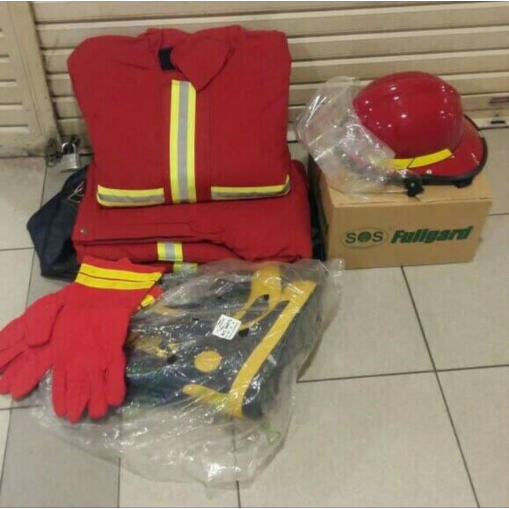 Paket baju pemadam kebakaran (bahan Nomex lllA)