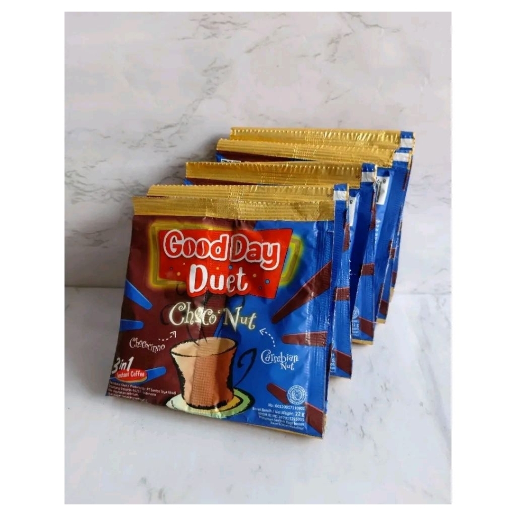 

Kopi Goodday Duet Rasa Choconut 1pack isi 5pcs