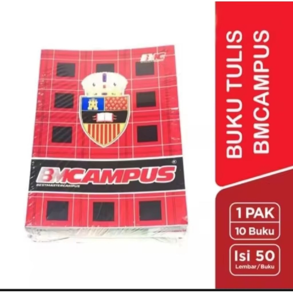 

PROMO 10pc(1pak) BUKU TULIS BMCAMPUS ISI 50 LEMBAR/BUKU TULIS BMCAMPUS 50LEMBAR