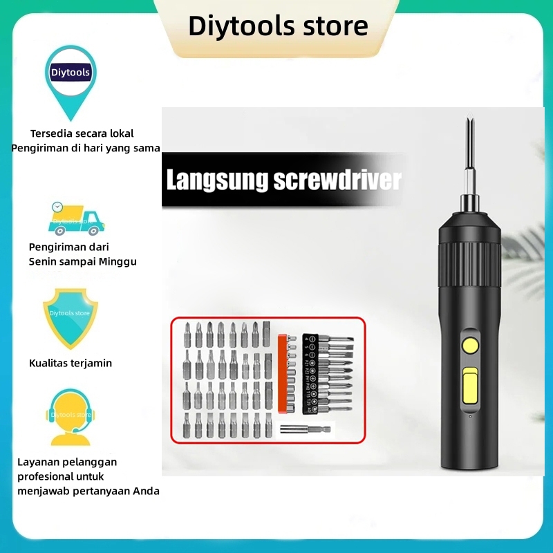 [Harga Super Murah]Obeng Listrik Isi Ulang Bor Listrik Mini Rumah Tangga Sepenuhnya Otomatis Obeng K