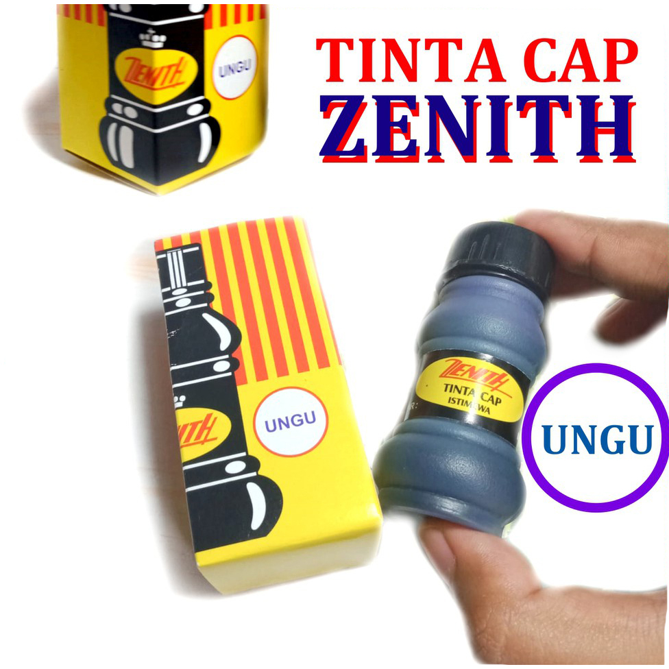 

Tinta Cap Stempel ZENITH Bantalan Tempat Stampel Stamp Pad Warna UNGU
