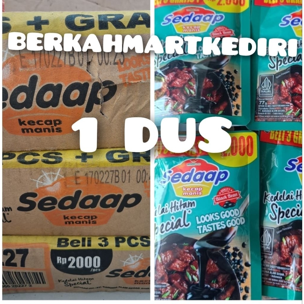 

Kecap manis sedap 1 DUS isi 48 pouch 2rban