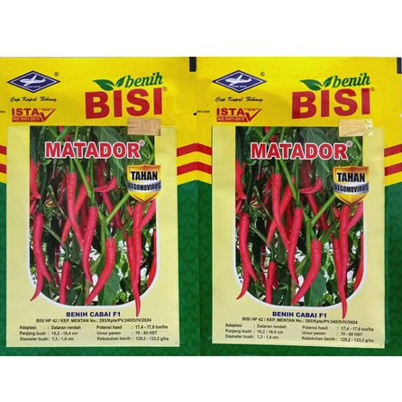 Benih Cabe MATADOR F1 kemasan 10gr Cap Kapal Terbang