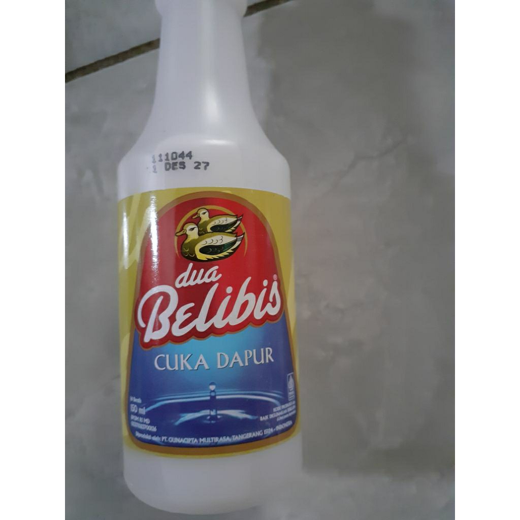 

Cuka Dapur Belibis 150 Gram Exp 2027
