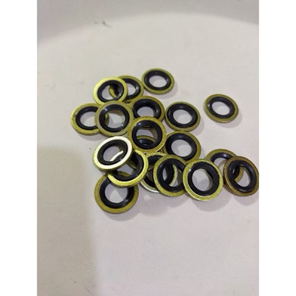 Ring cakram Banjo Karet Kuningan Ring Naple Selang Rem Karet Anti Bocor
