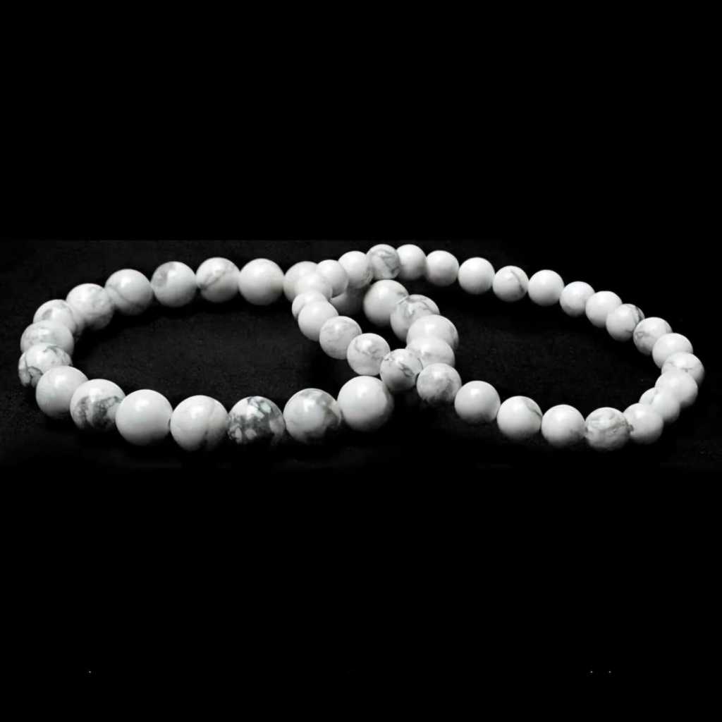Gelang Howlite Bulat/Uk 6.5mm #GHB_001