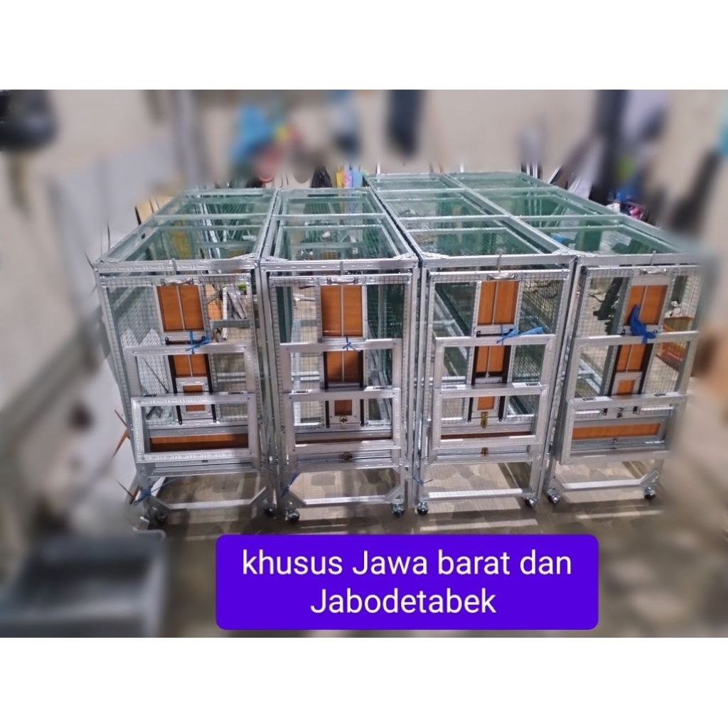 kandang Umbaran Murai Batu sleding kotak 2 sampai 10 meter.khusus Jawa barat dan Jabodetabek