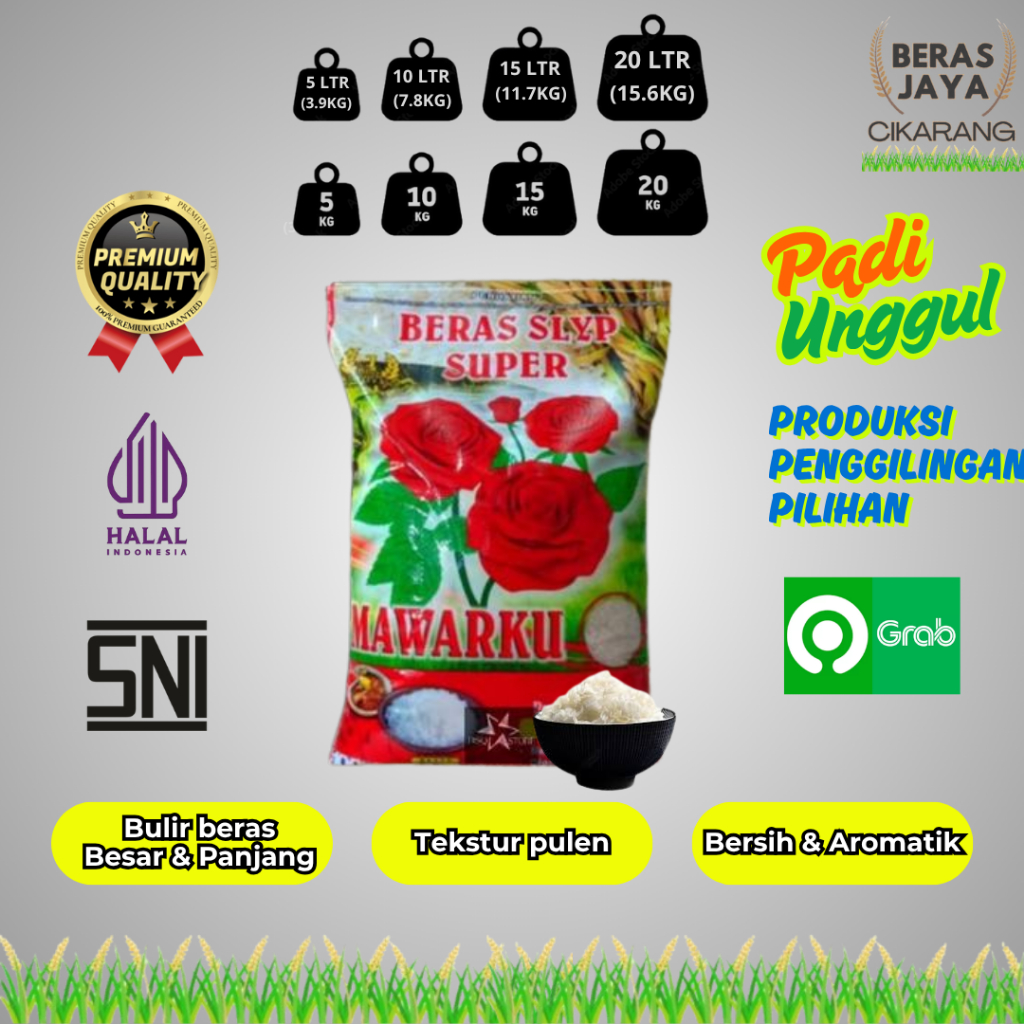

Promo Beras Pulen Ramos Setra Kualitas Terjamin Bersih Bebas Kutu Super Mawarku 5 kg Murah Gratis Ongkir