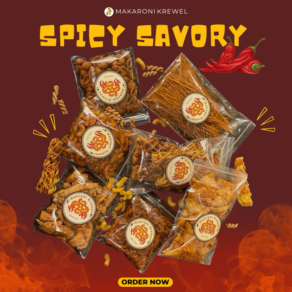 

Makaroni Krewel - (Mie Keriting/Mie Kremes Kemasan Plastik Ziplock Kecil)