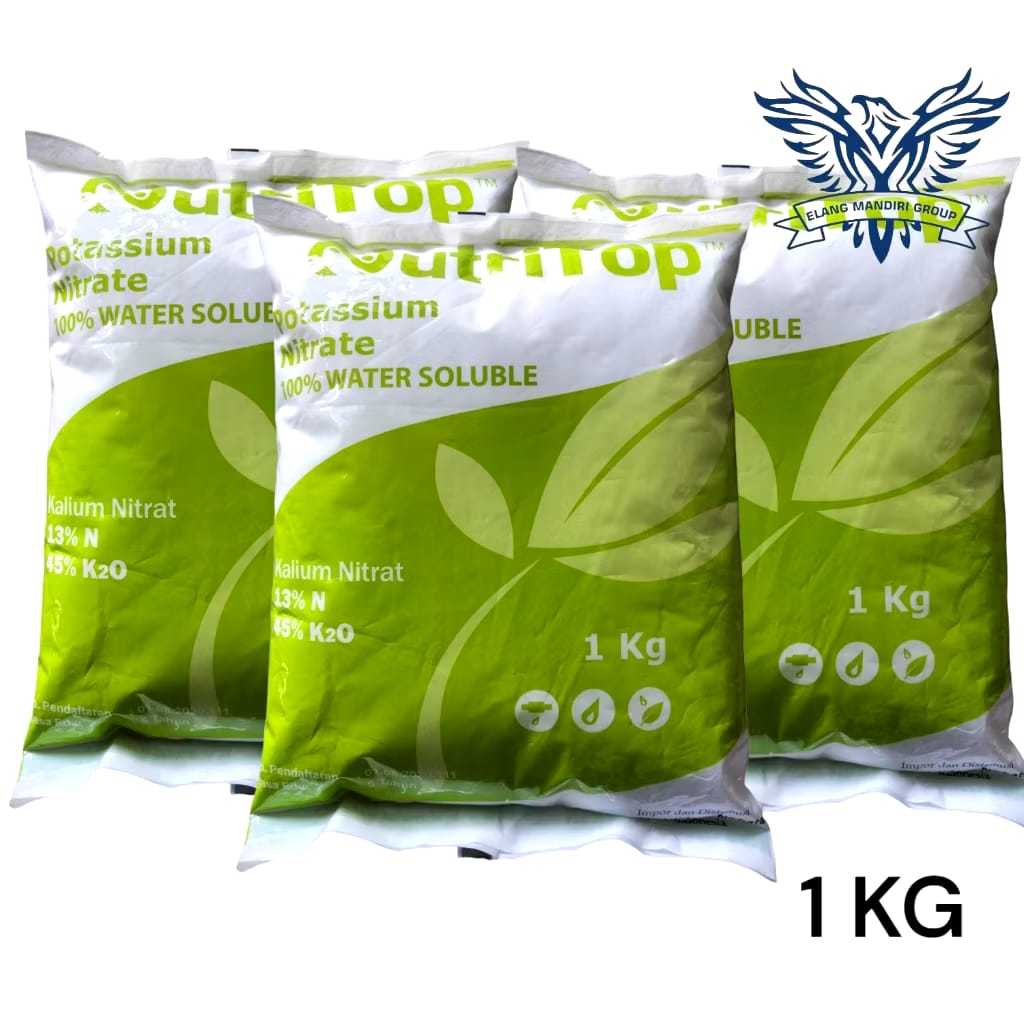 Pupuk KNO03 Potassium Nitrat Nutritop Premium 1KG Untuk tanaman Nutritop