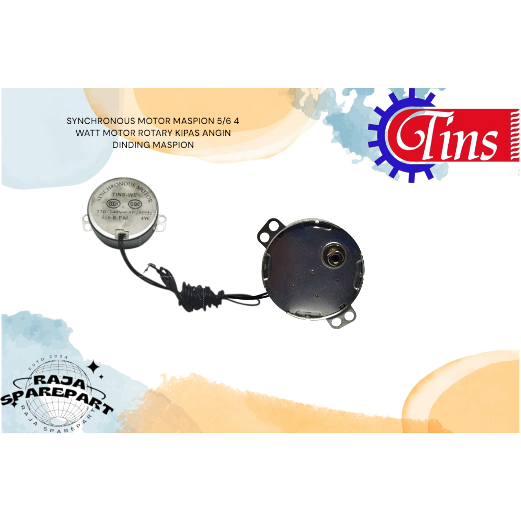 SYNCHRONOUS MOTOR MASPION 5/6 4 WATT MOTOR ROTARY KIPAS ANGIN DINDING MASPION
