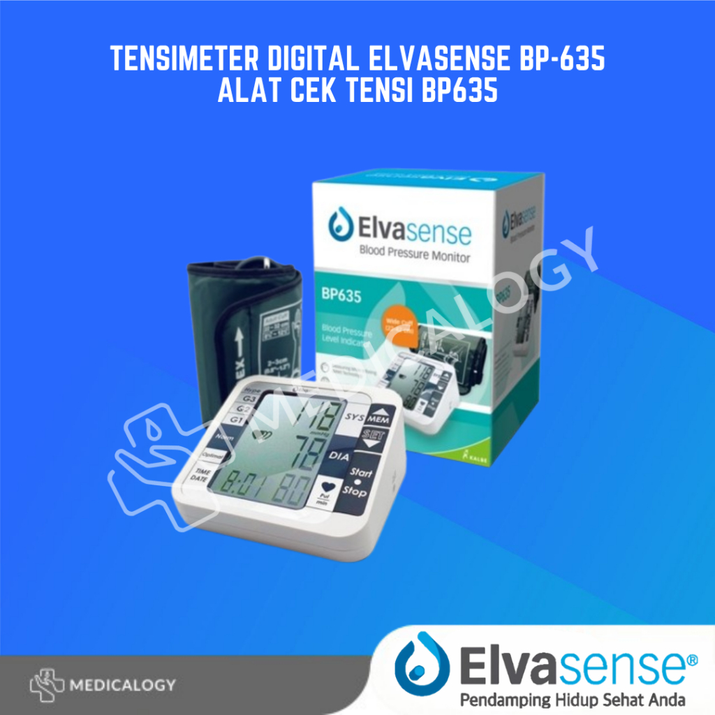 Tensimeter Digital Elvasense BP-635 Alat Cek Tensi BP635